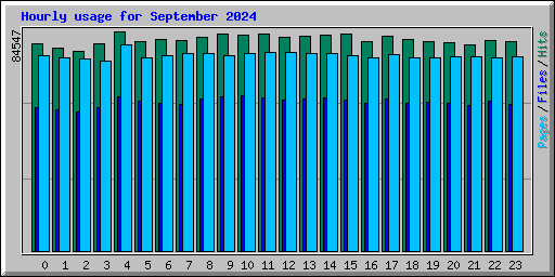 Hourly usage for September 2024